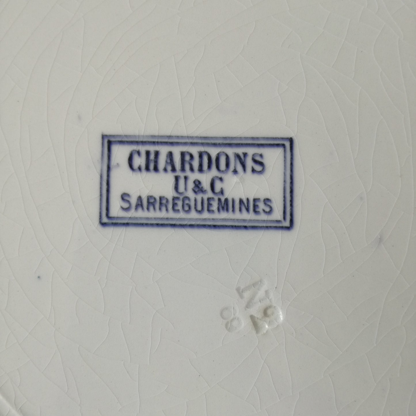 Assiette - grande plate Chardons Sarreguemines
