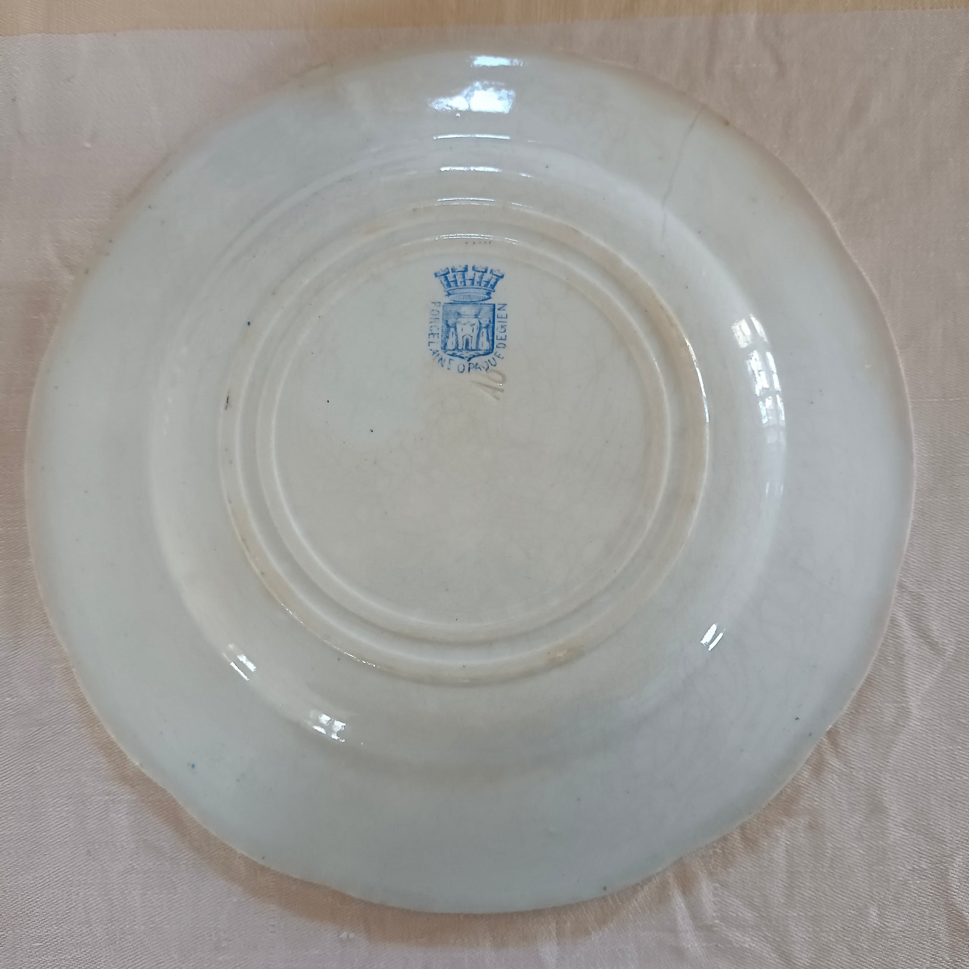 Assiette parlante La vie du soldat Gien