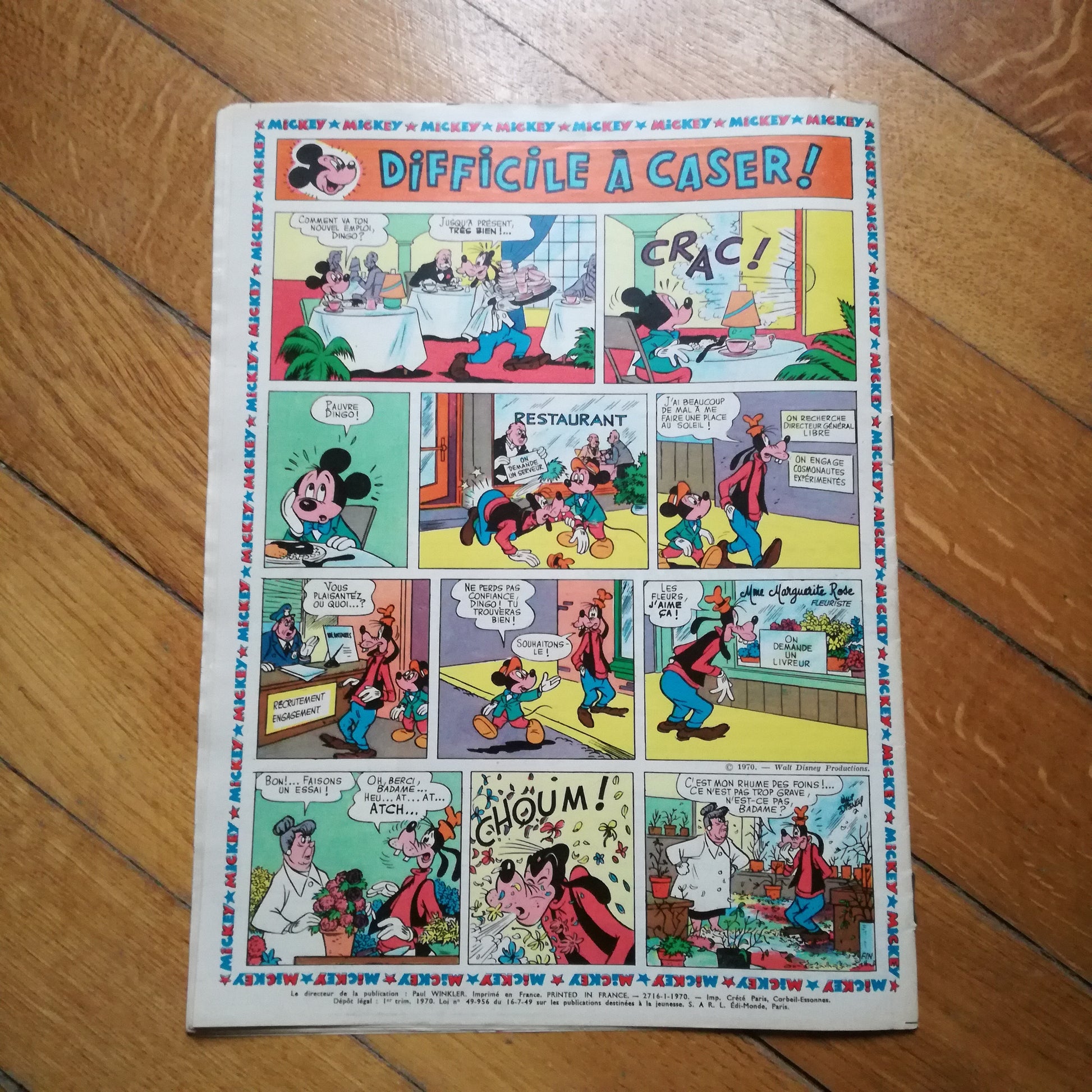 Revue / Magazine  Le Journal de Mickey