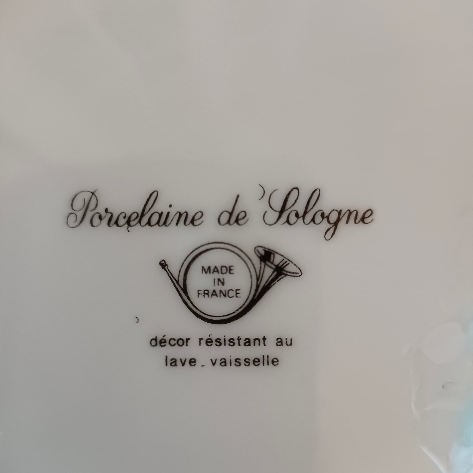 Assiette  Porcelaine de Sologne