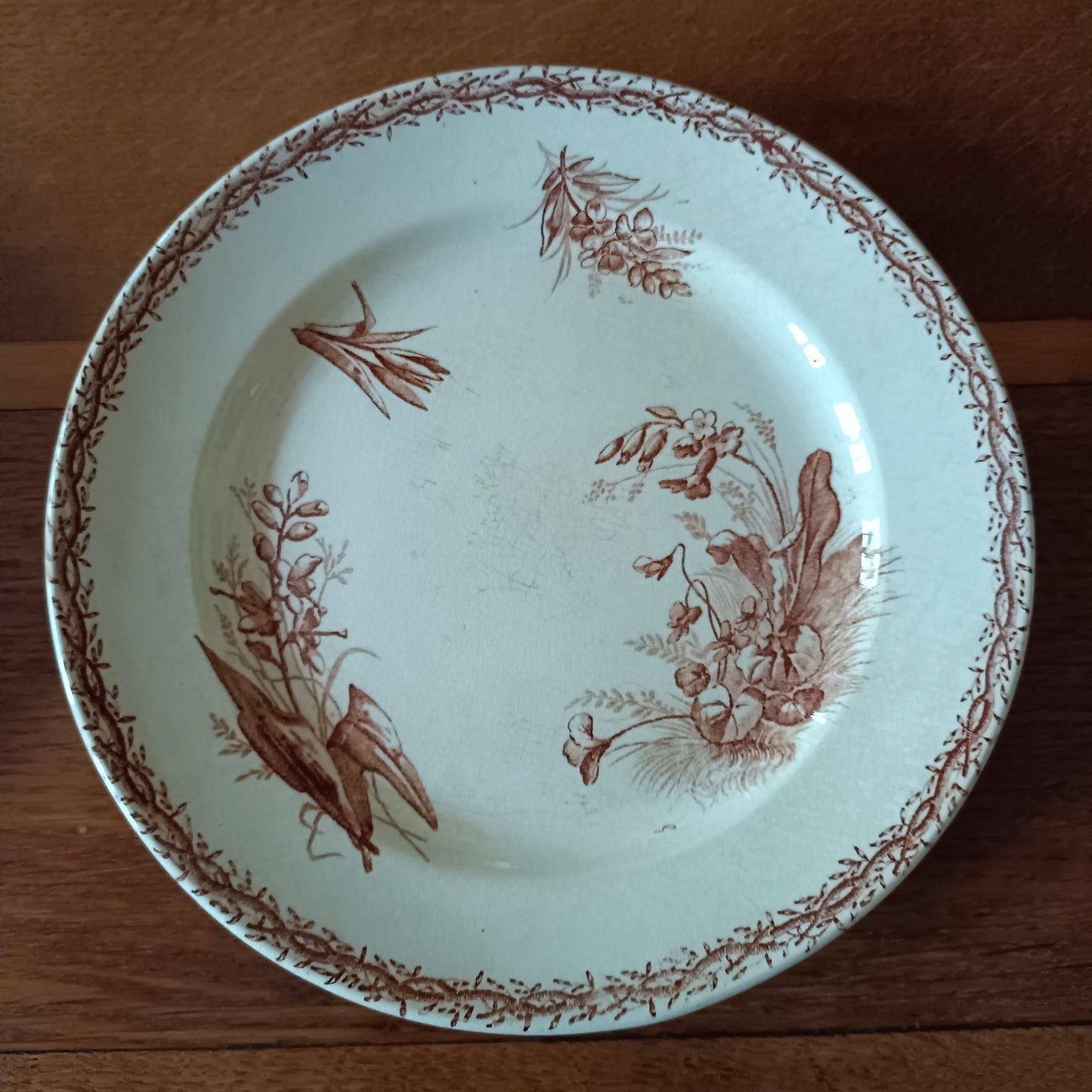 Assiette - grande plate  Compagnie Franco-Anglaise