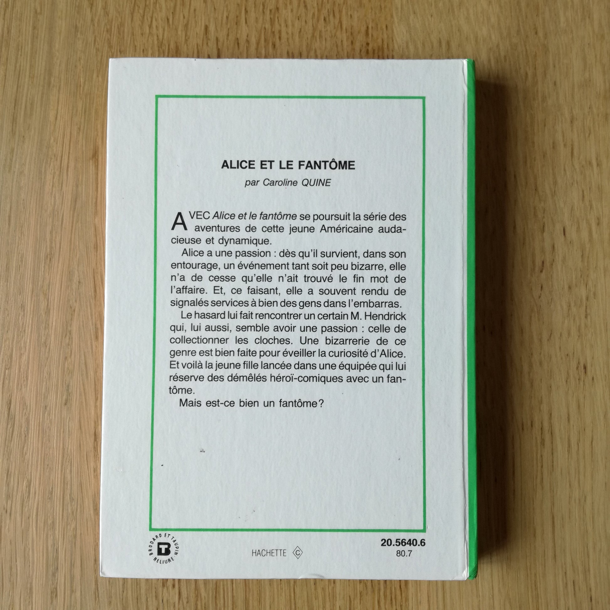 Livre jeunesse Alice 