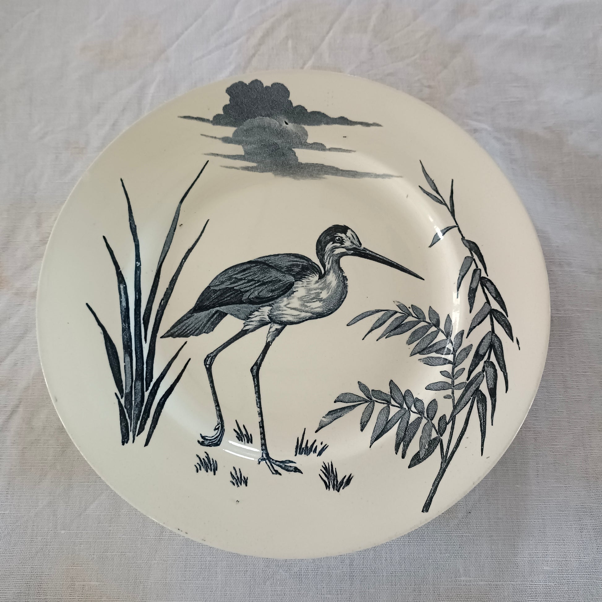 Assiette - grande plate  Lunéville (K & G - Keller & Guérin)