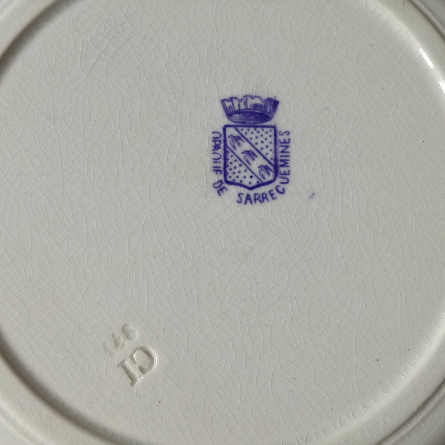 Assiette parlante Les mois de l'année Sarreguemines