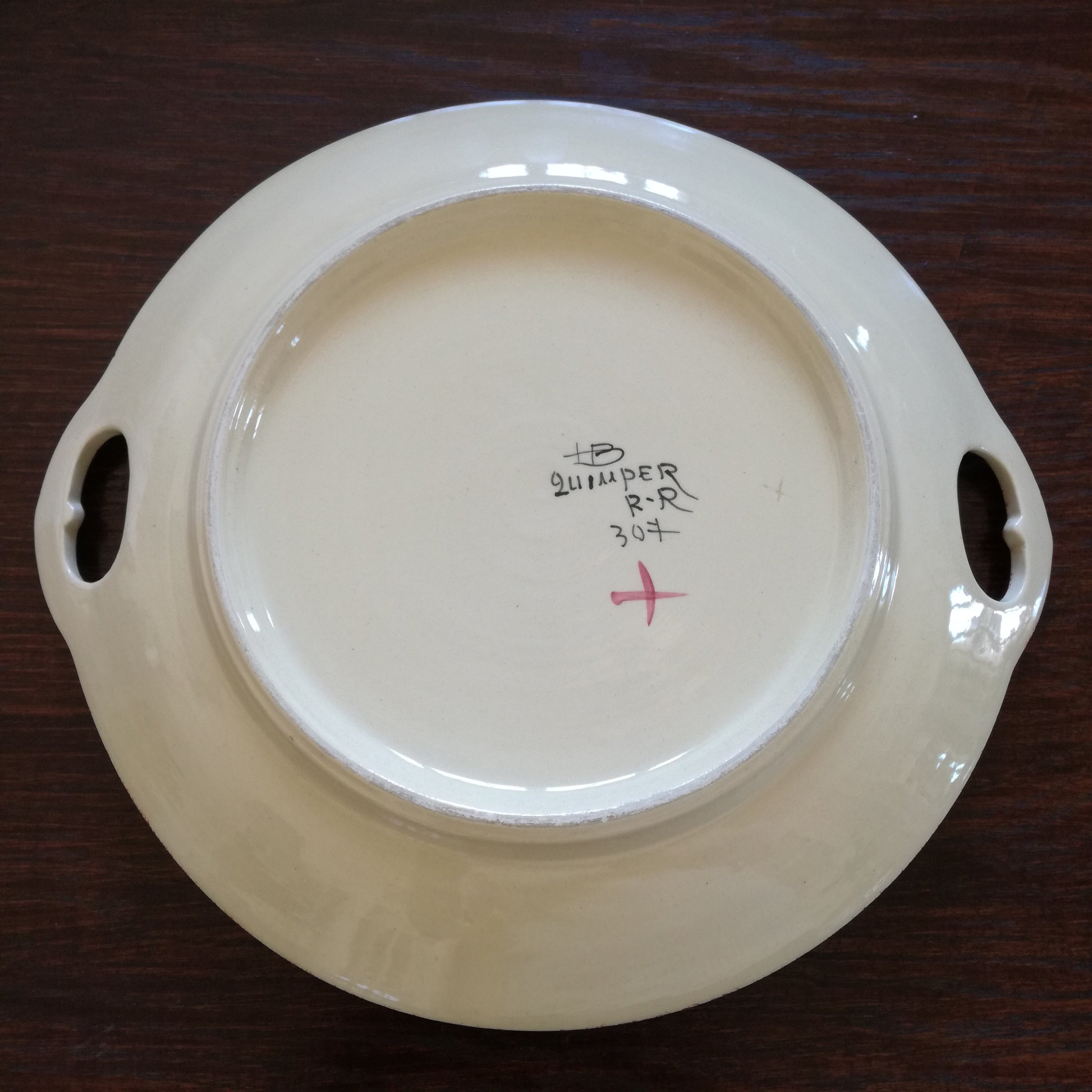 Assiette bretonne ancienne Henriot Quimper - Faïence décor bretonne Assiette bretonne ancienne Henriot Quimper - Faïence décor bretonne