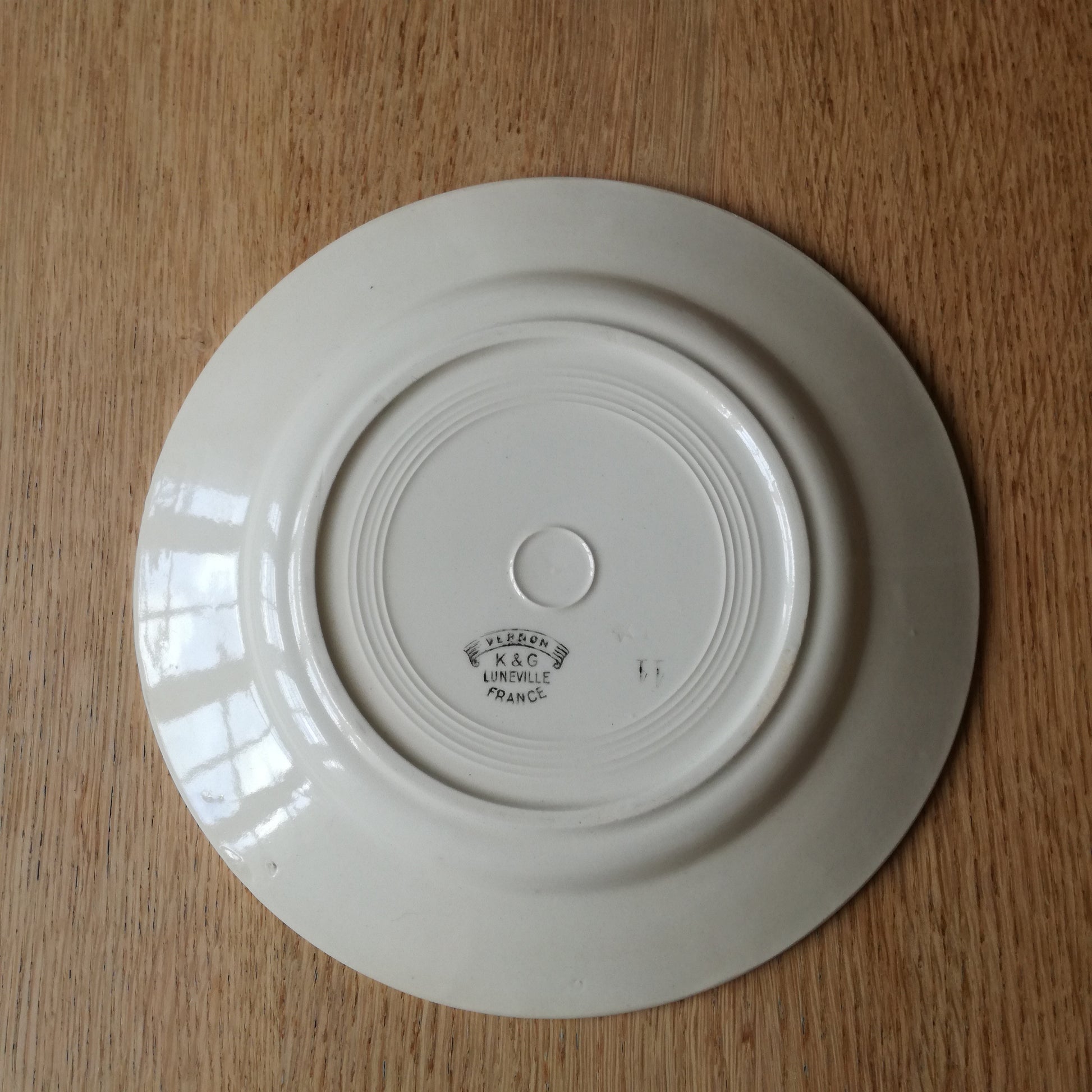 Assiette Verdon Lunéville (K & G - Keller & Guérin)