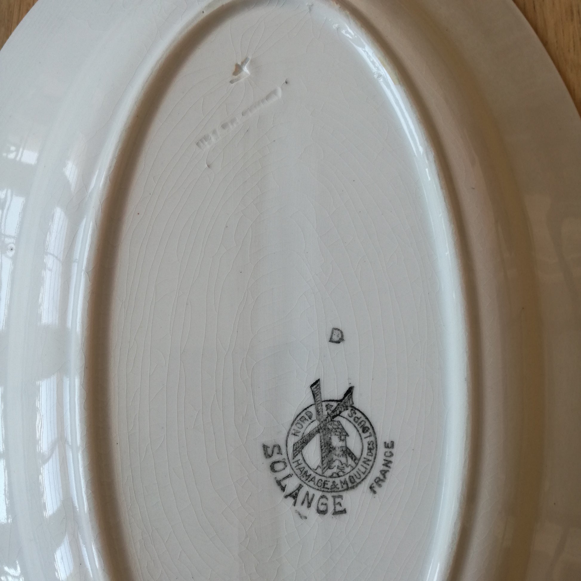 Plat ovale Solange Moulin des Loups & Hamage - Saint Amand