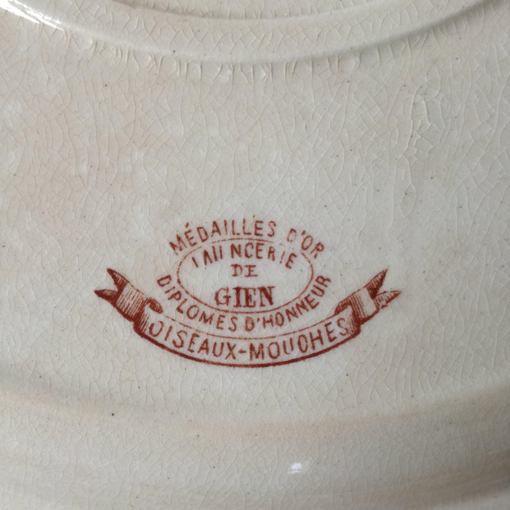Plat Oiseaux-Mouches Gien