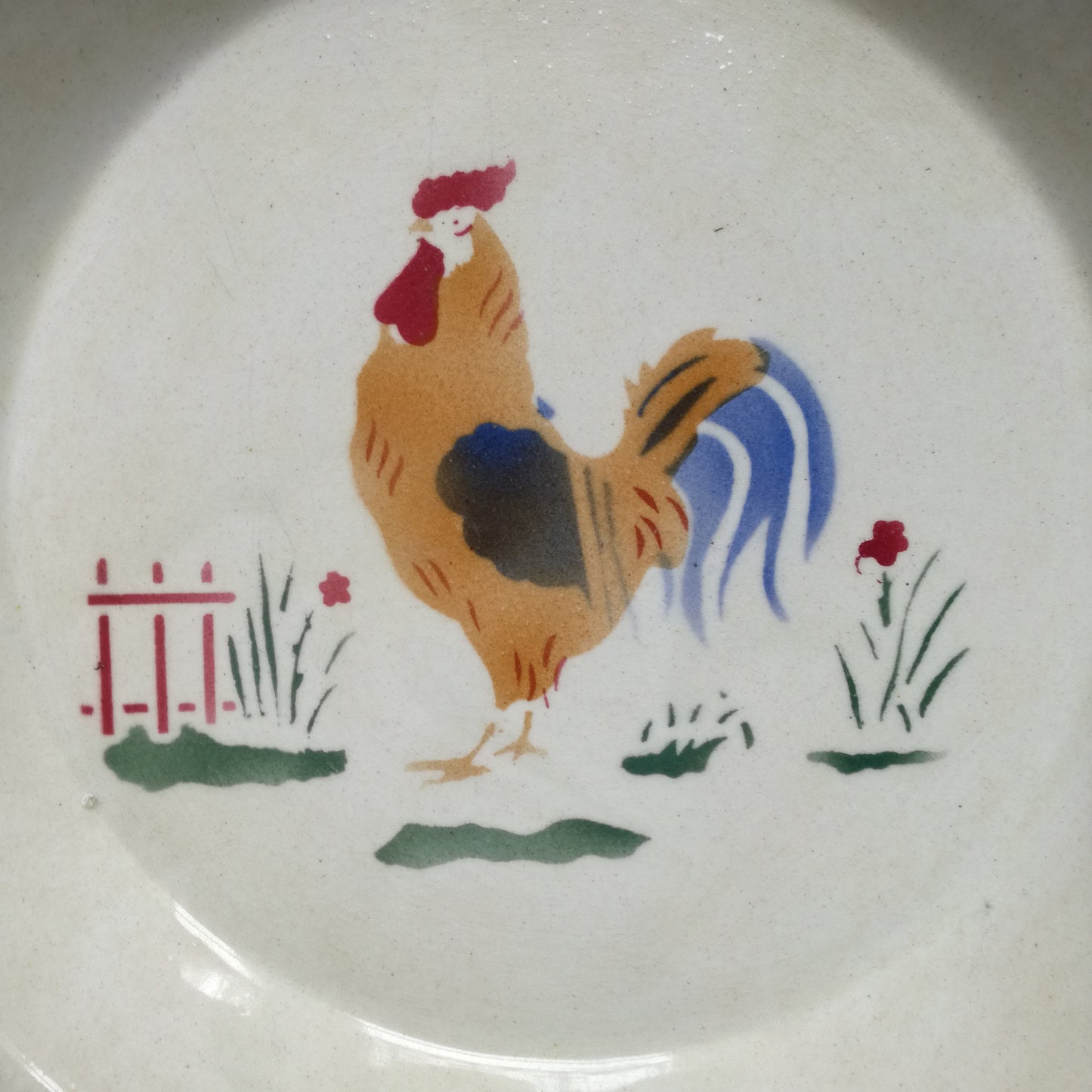 Plat  Faïenceries du Rhône - Labrut Frères