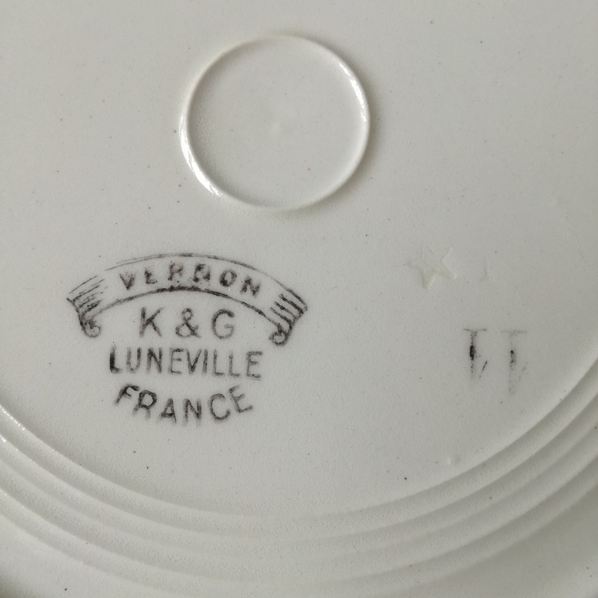 Assiette Verdon Lunéville (K & G - Keller & Guérin)