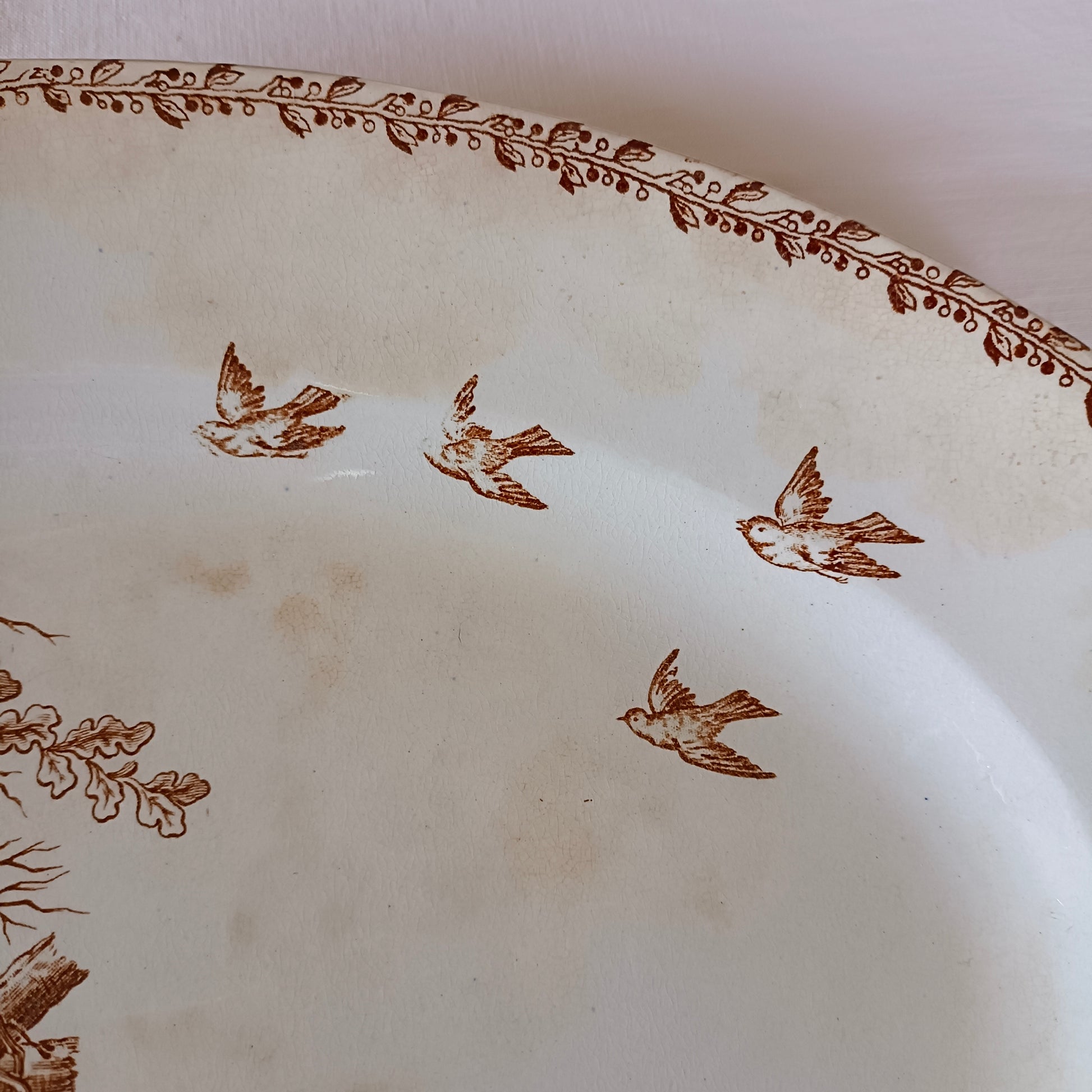 Plat ovale Cottage Compagnie Franco-Anglaise