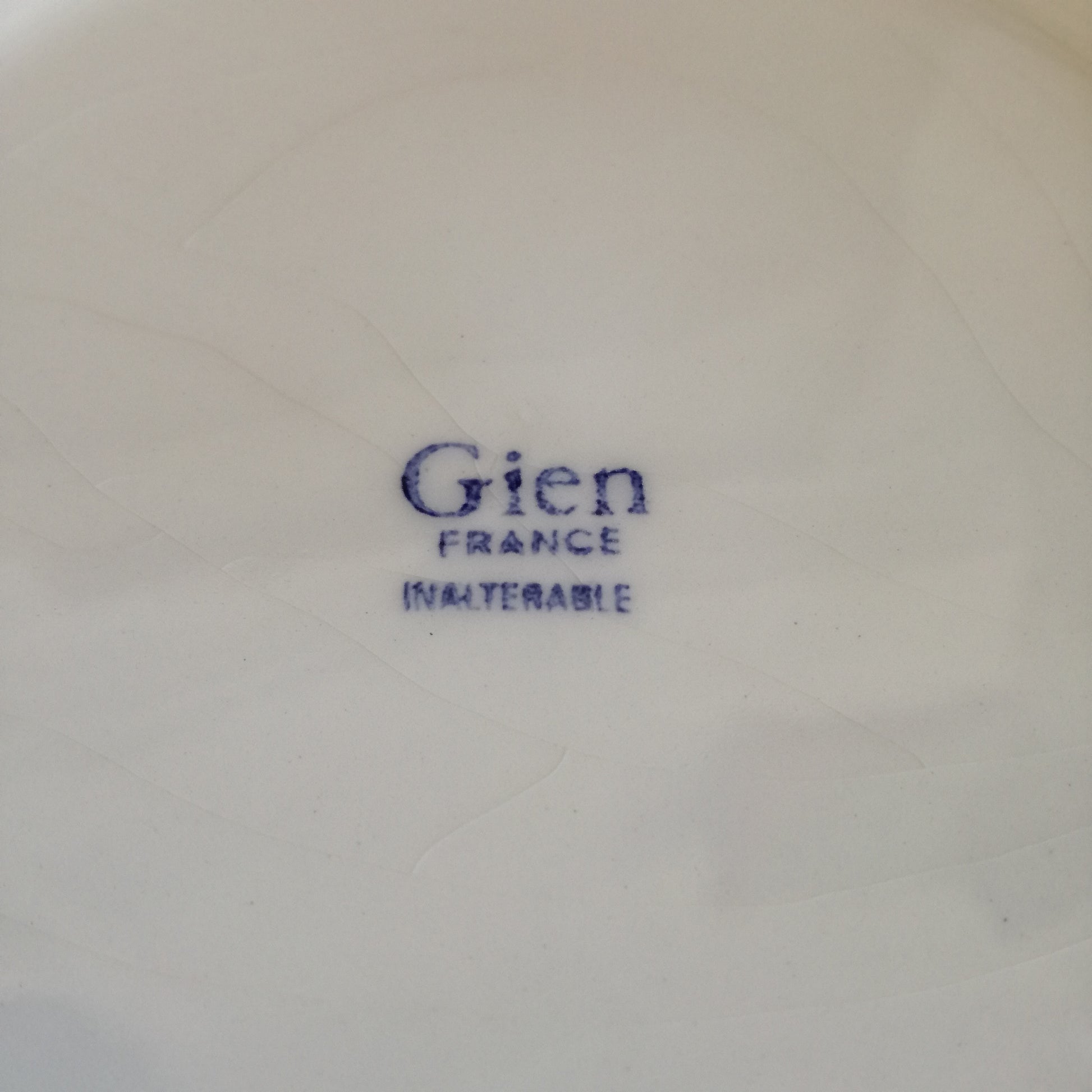 Assiette - grande plate  Gien