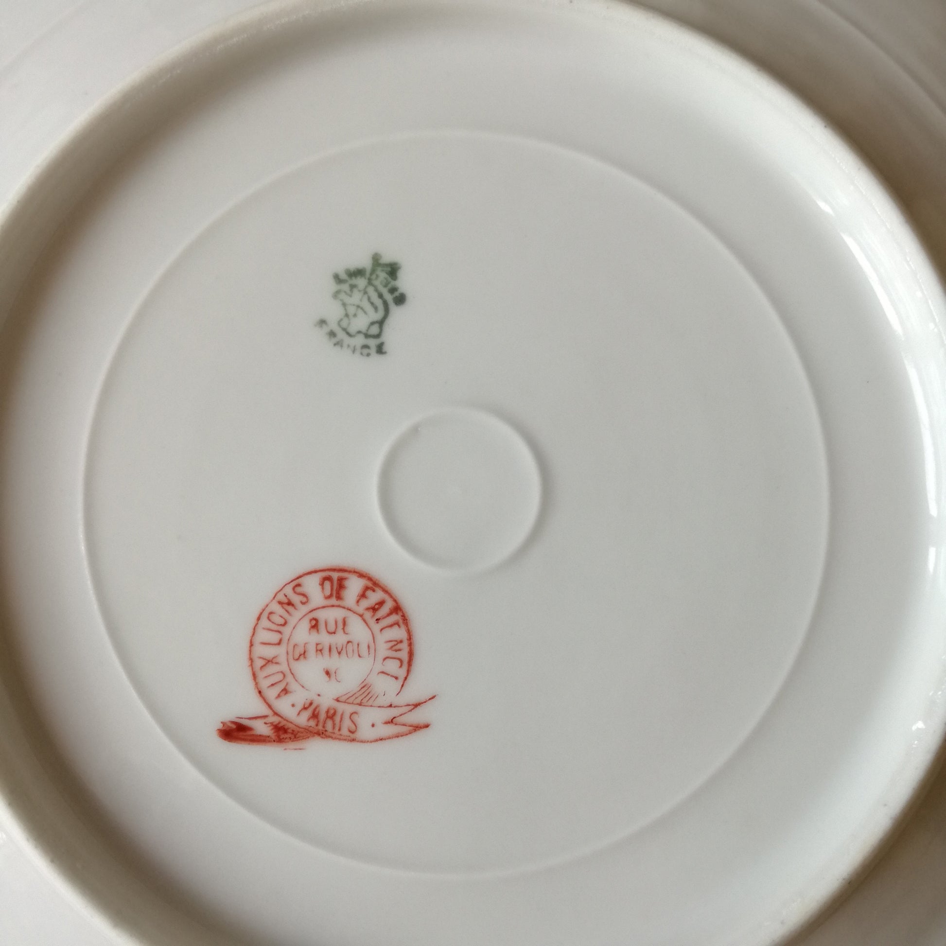 Assiette  Aux Lions de Faïence