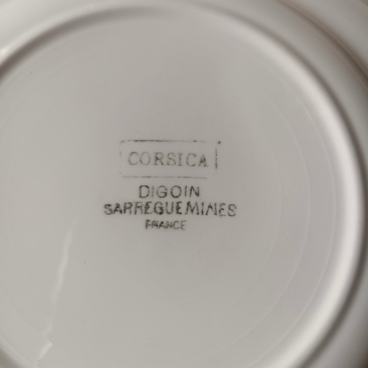 Assiette Corsica Digoin & Sarreguemines