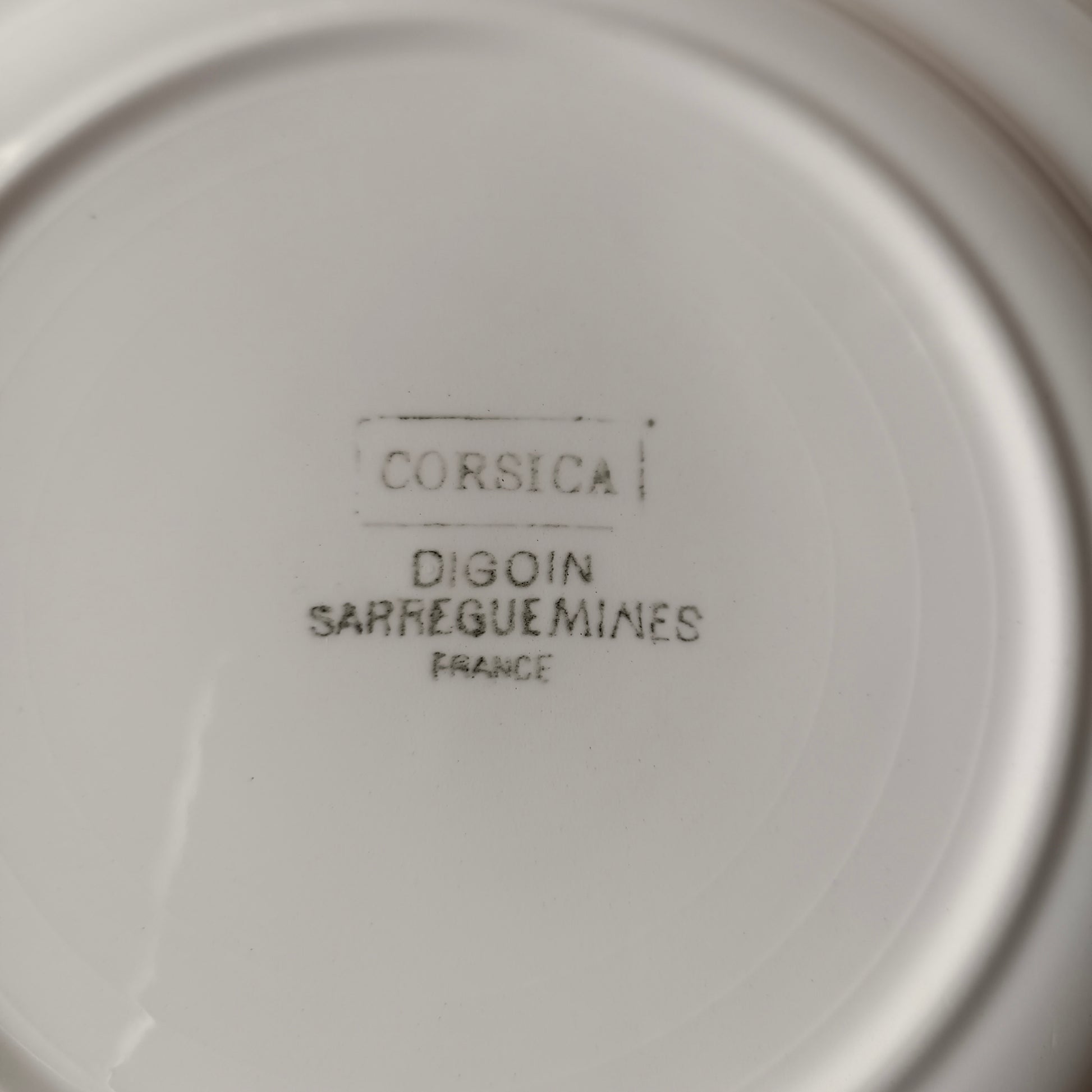 Assiette Corsica Digoin & Sarreguemines