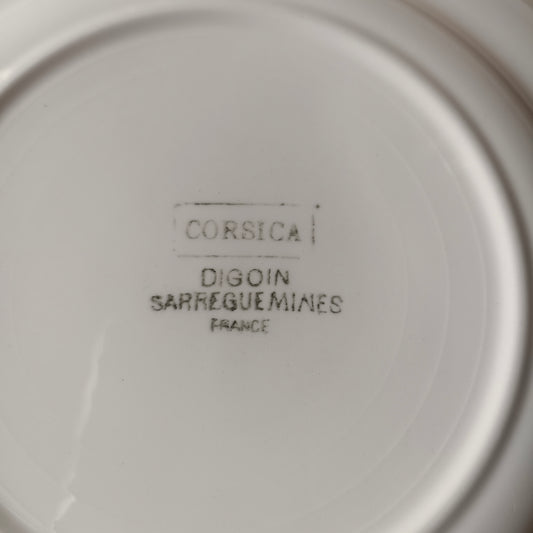 Assiette Corsica Digoin & Sarreguemines