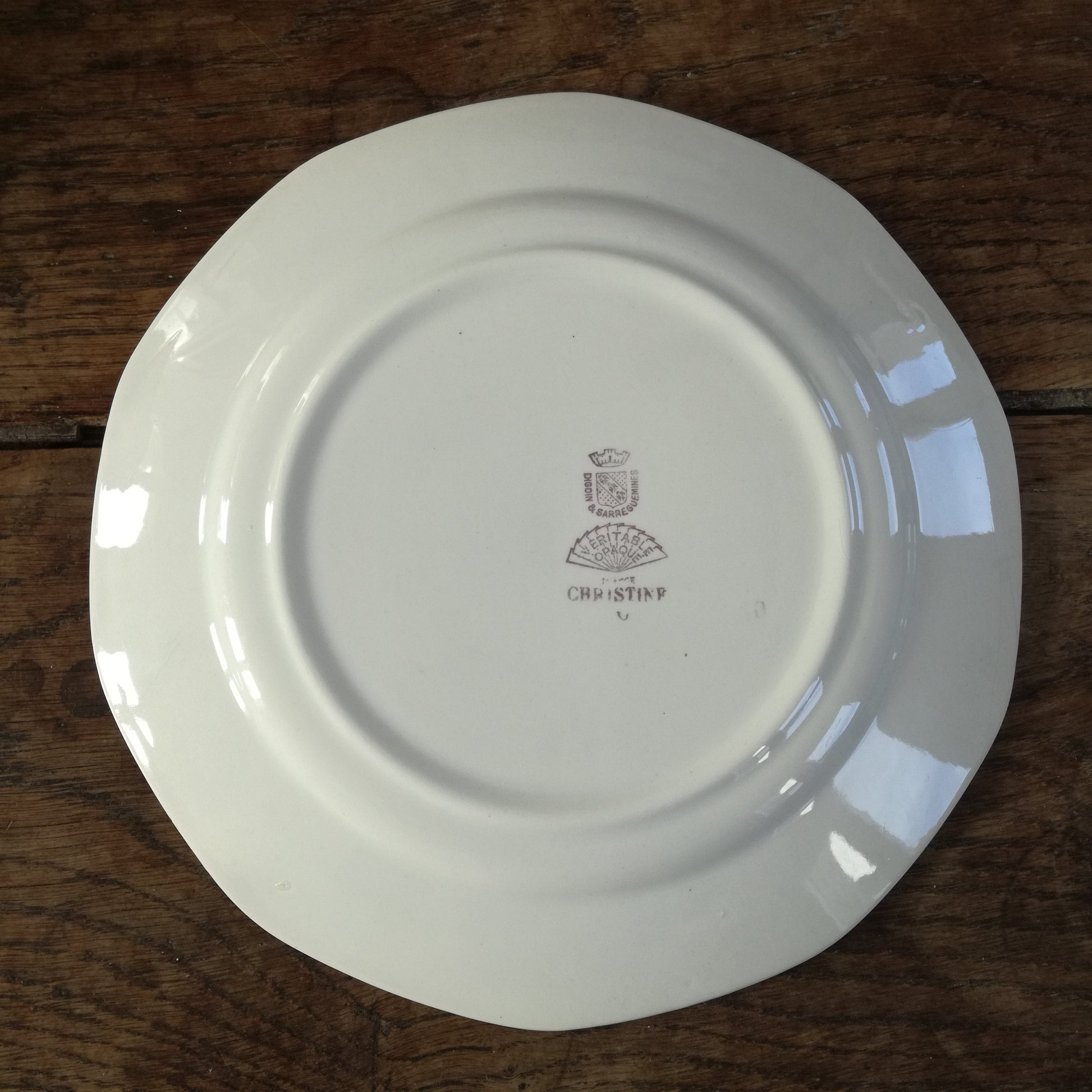 Assiette Christine Digoin & Sarreguemines