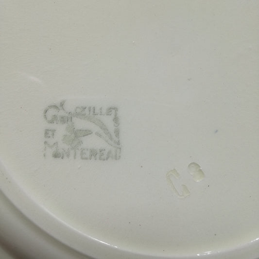 Assiette Œillet Creil & Montereau