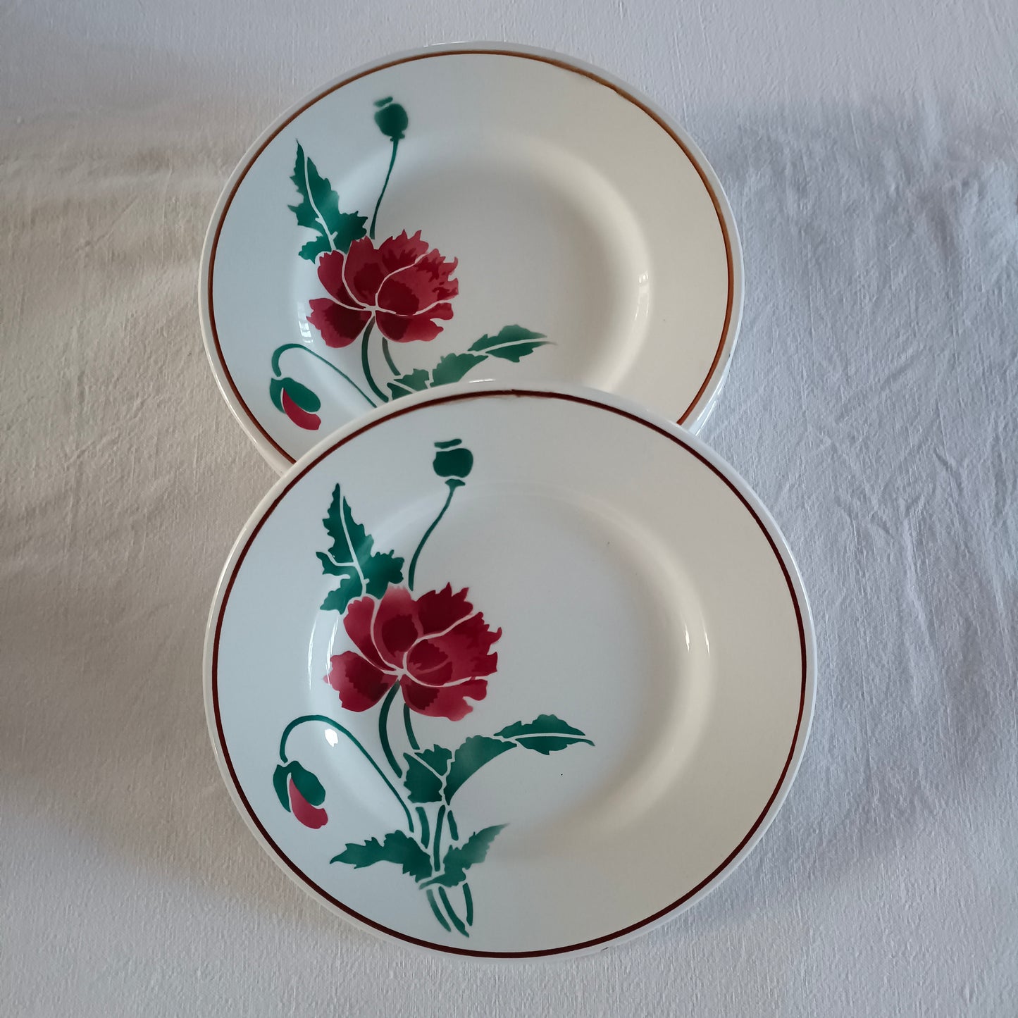 Assiette Luxeuil HBCM (Hippolyte Boulenger - Creil & Montereau)