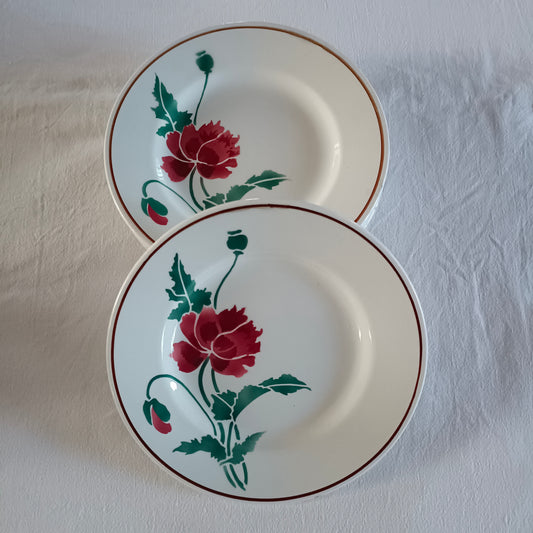 Assiette Luxeuil HBCM (Hippolyte Boulenger - Creil & Montereau)