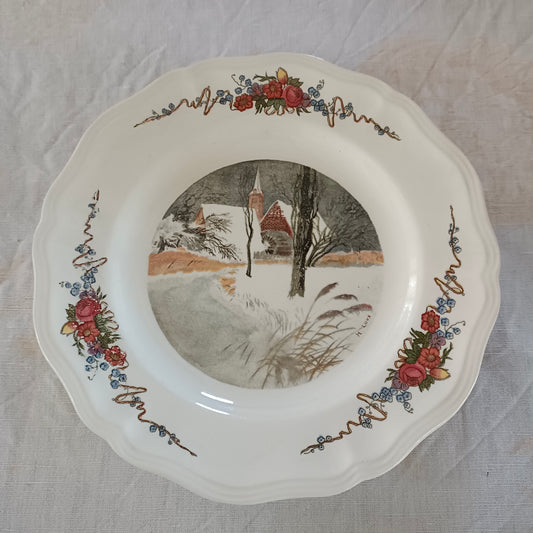 Assiette - grande plate Obernai Sarreguemines
