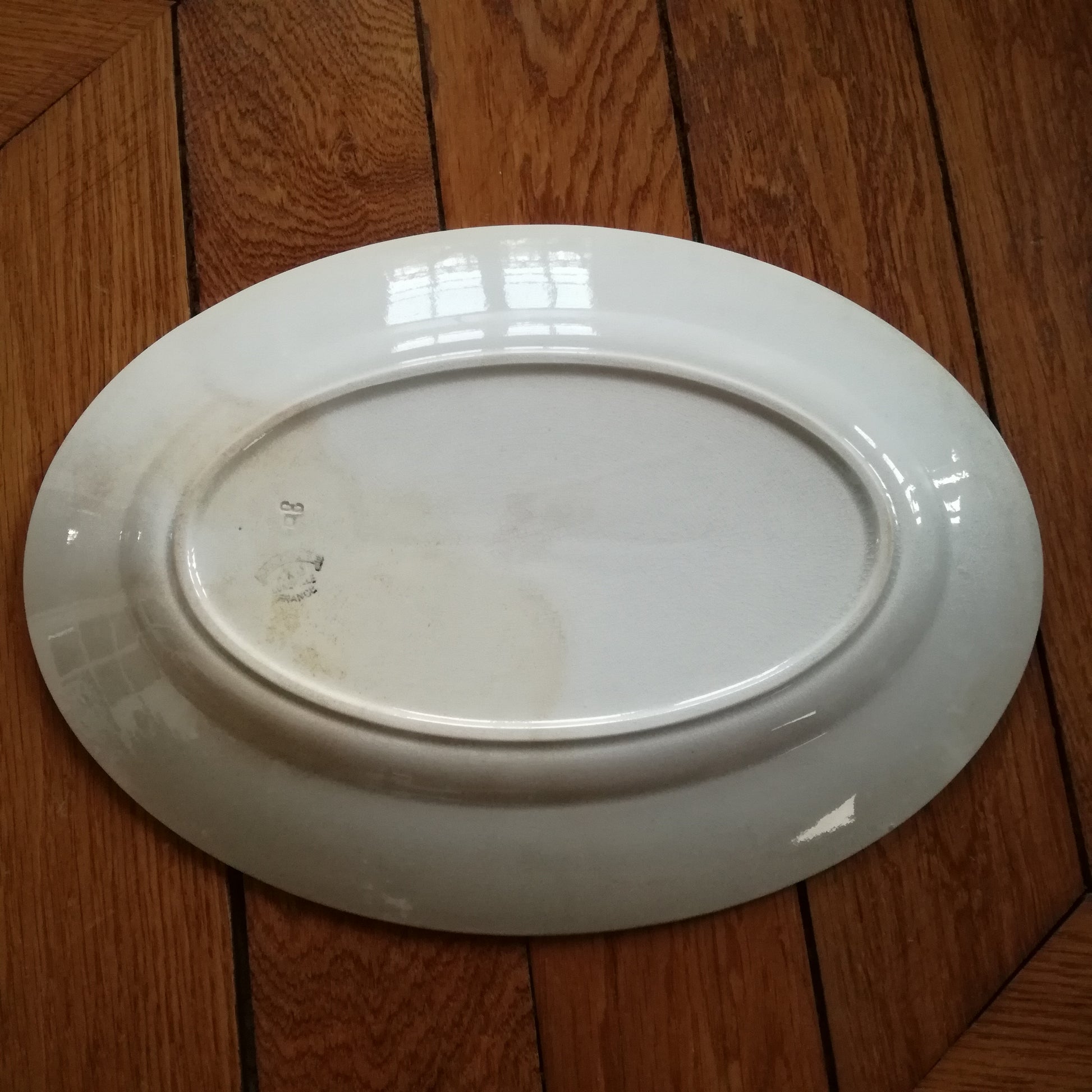 Plat ovale Rouennais Lunéville (K & G - Keller & Guérin)