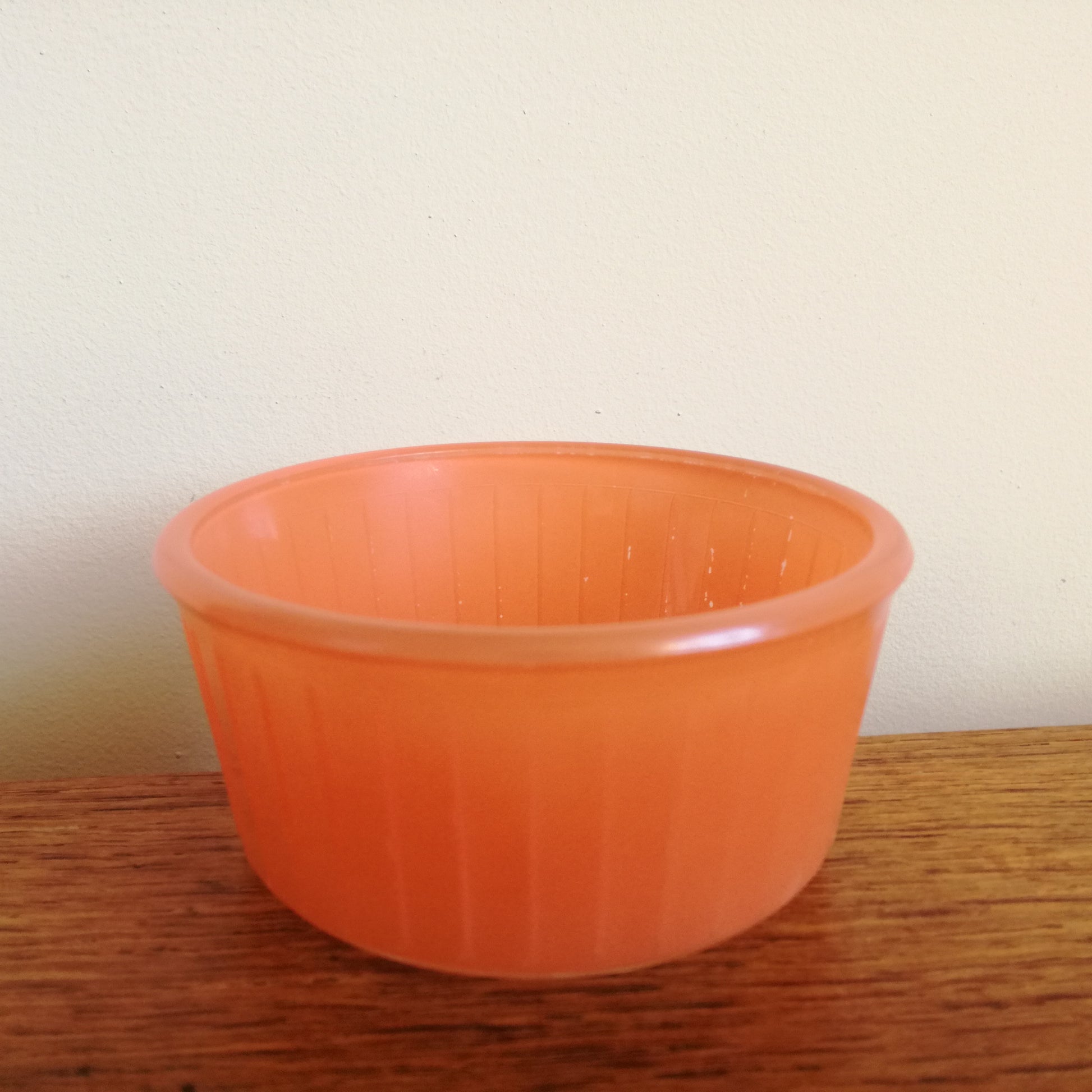 Lot de 6 ramequins en verre orangé Duralex Vintage Lot de 6 ramequins en verre orangé Duralex Vintage
