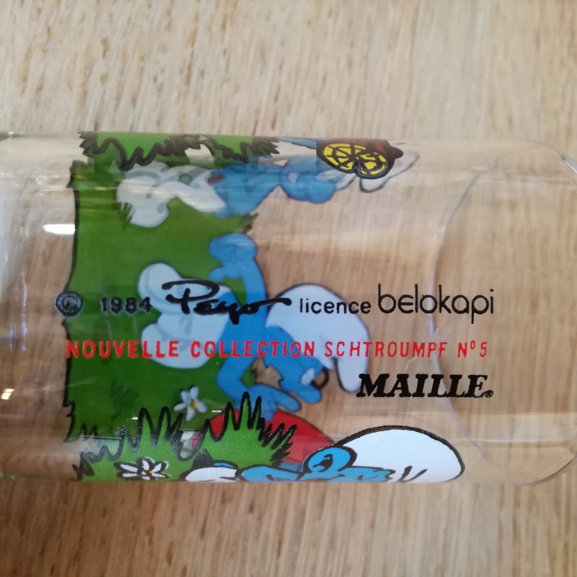 Verre Les Schtroumpfs VMC (Verreries mécaniques champenoises)