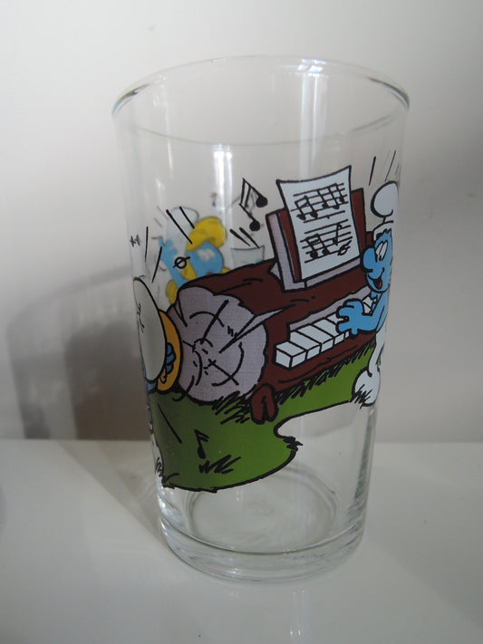 Verre Les Schtroumpfs VMC (Verreries mécaniques champenoises)