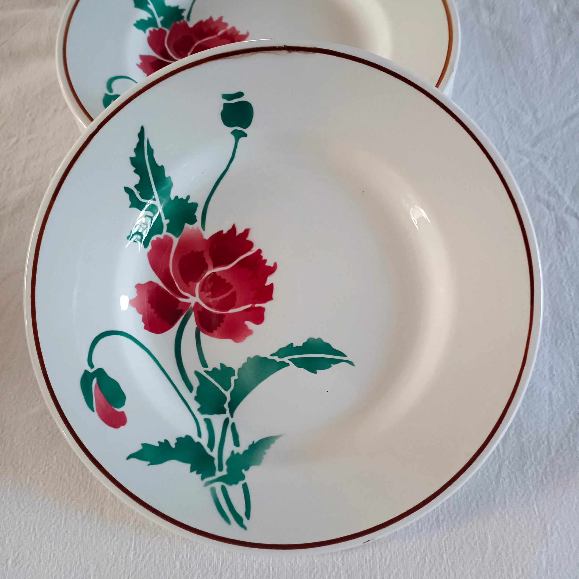 Assiette Luxeuil HBCM (Hippolyte Boulenger - Creil & Montereau)