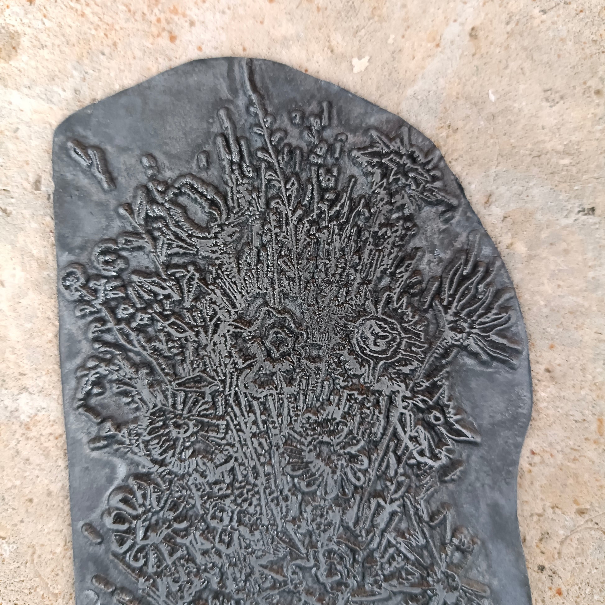 Plaque gravée  
