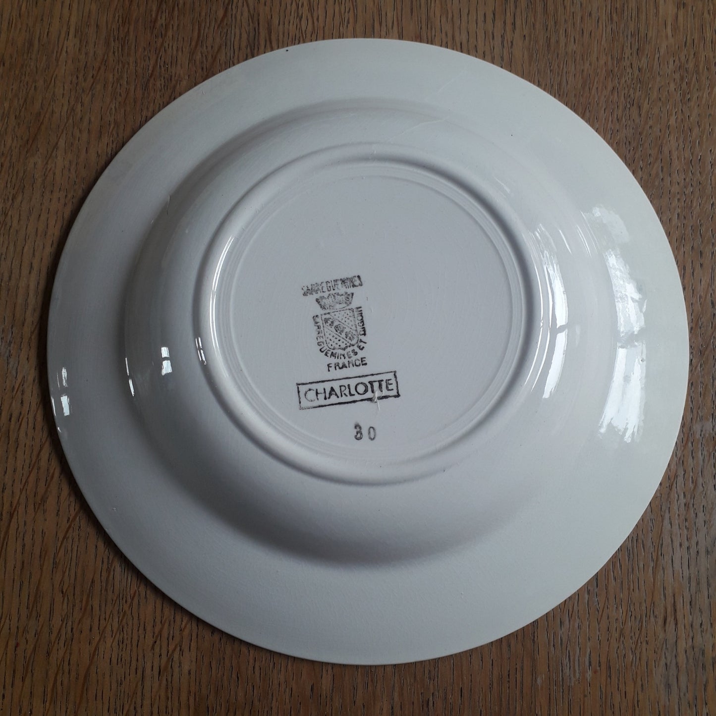 Assiette - creuse / calotte Charlotte Digoin & Sarreguemines