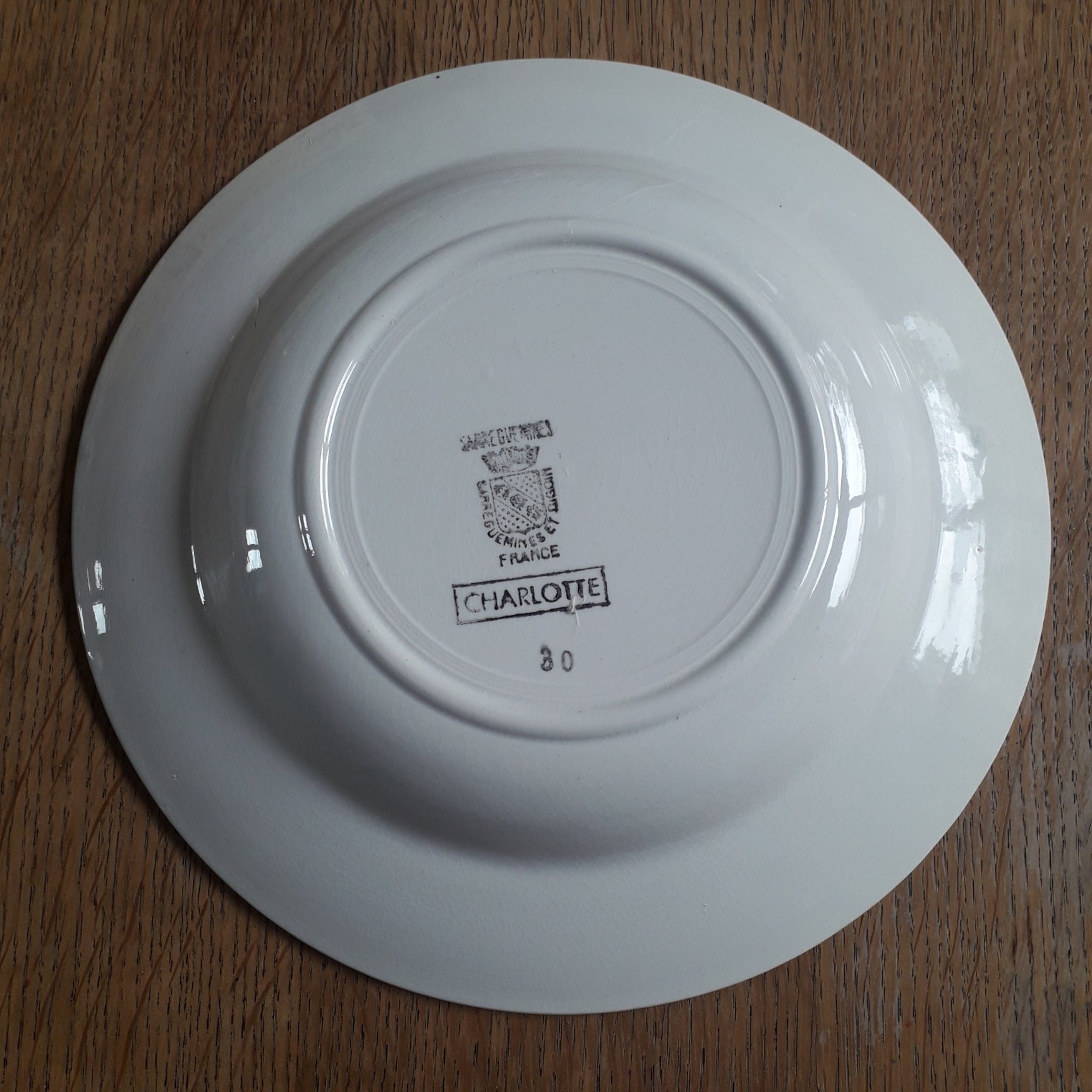 Assiette - creuse / calotte Charlotte Digoin & Sarreguemines