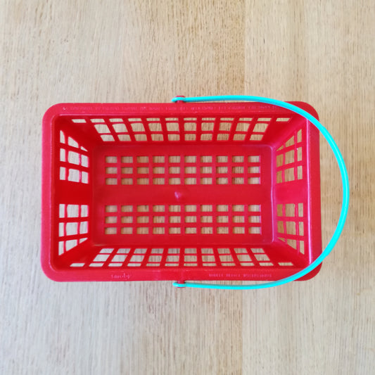 Panier de dînette en plastique rouge, Smoby