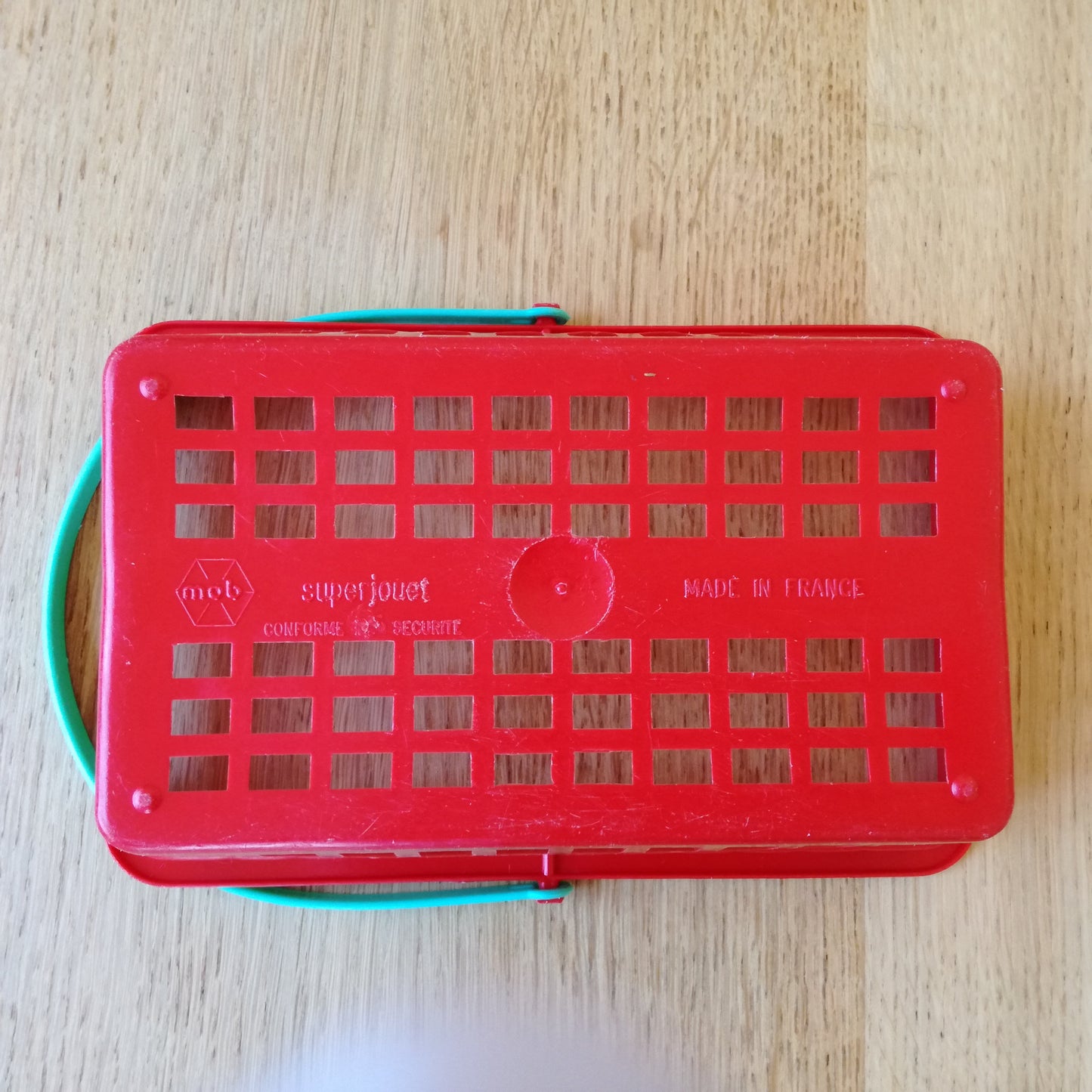 Panier de dînette en plastique rouge, Smoby
