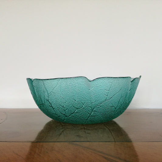 Petit saladier bleu en verre trempé, modèle "Aspen", Arcoroc