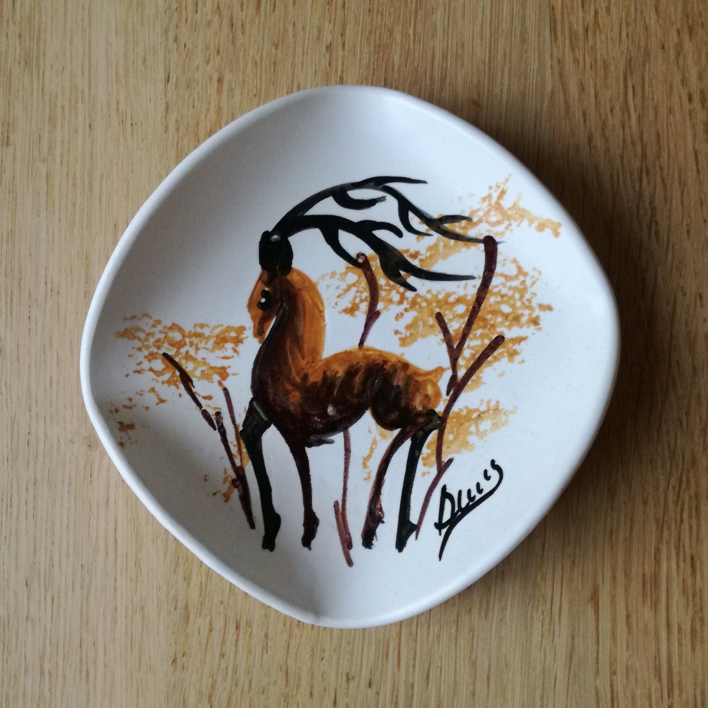 Vide-poches à motif de cerf, Vallauris