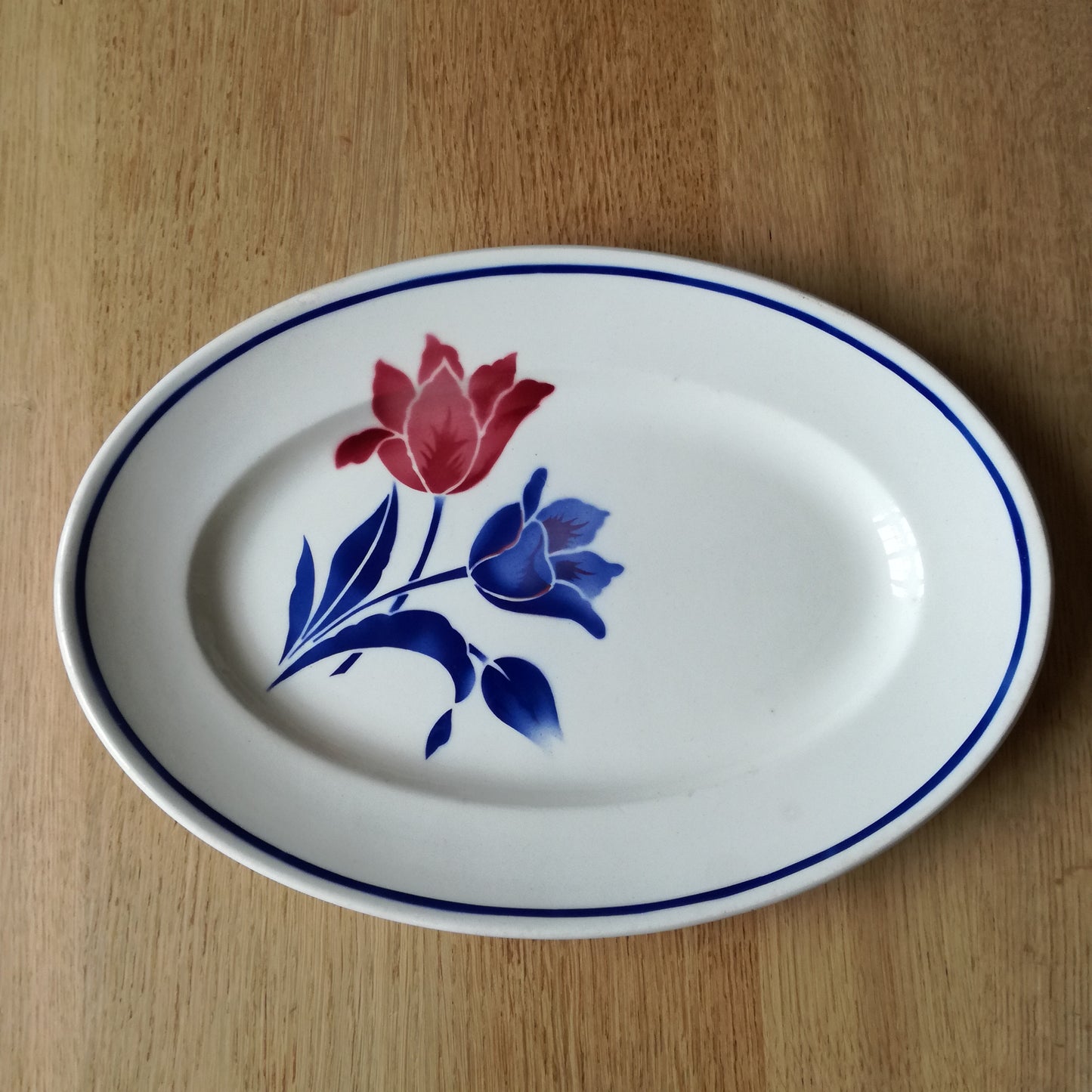 Plat ovale, modèle "Montlhéry", Badonviller F