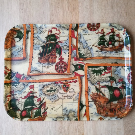 Plateau en fibre de verre, "Tabula Nautica 1602", Gros-Roman