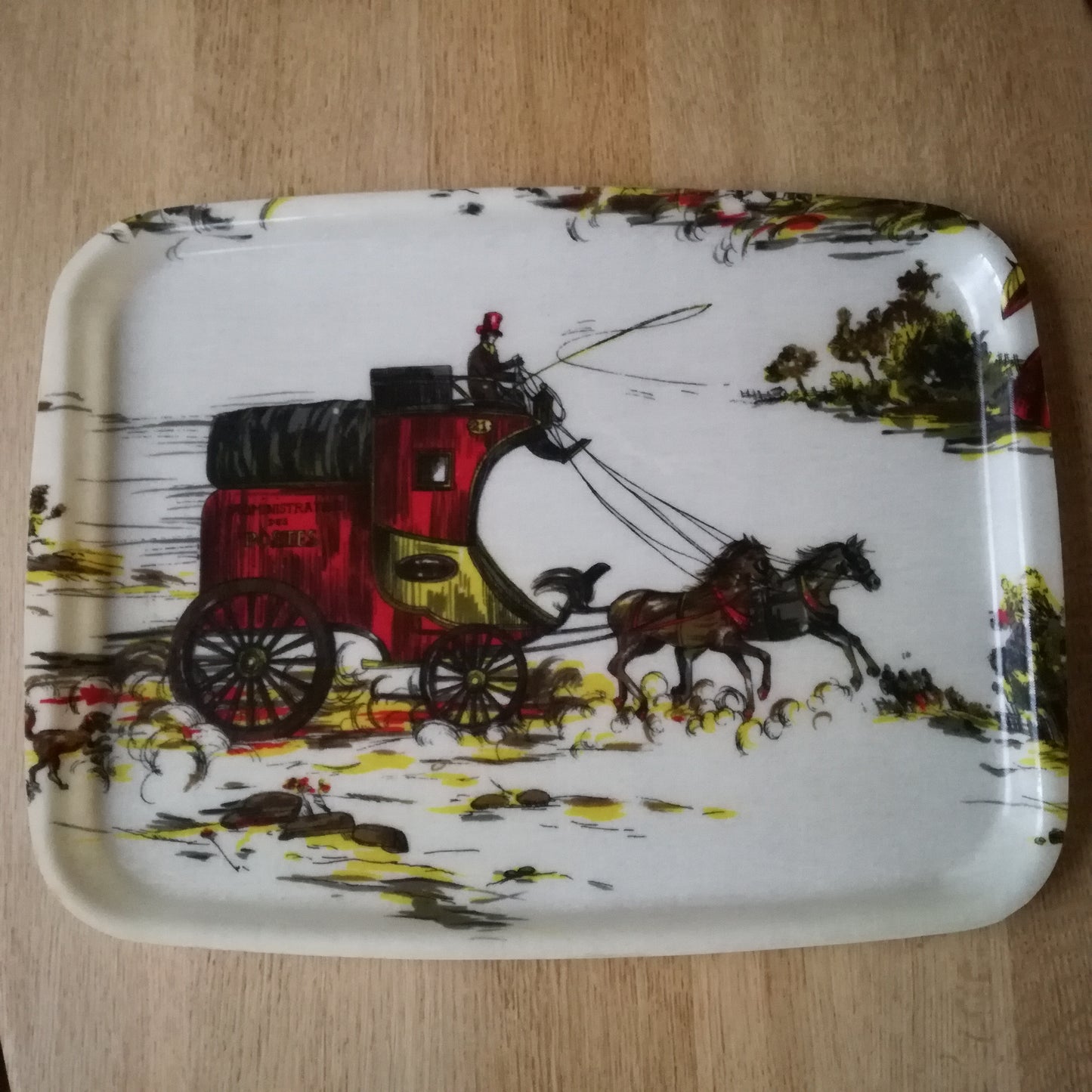 Plateau en fibre de verre, voiture de l'Administration des Postes