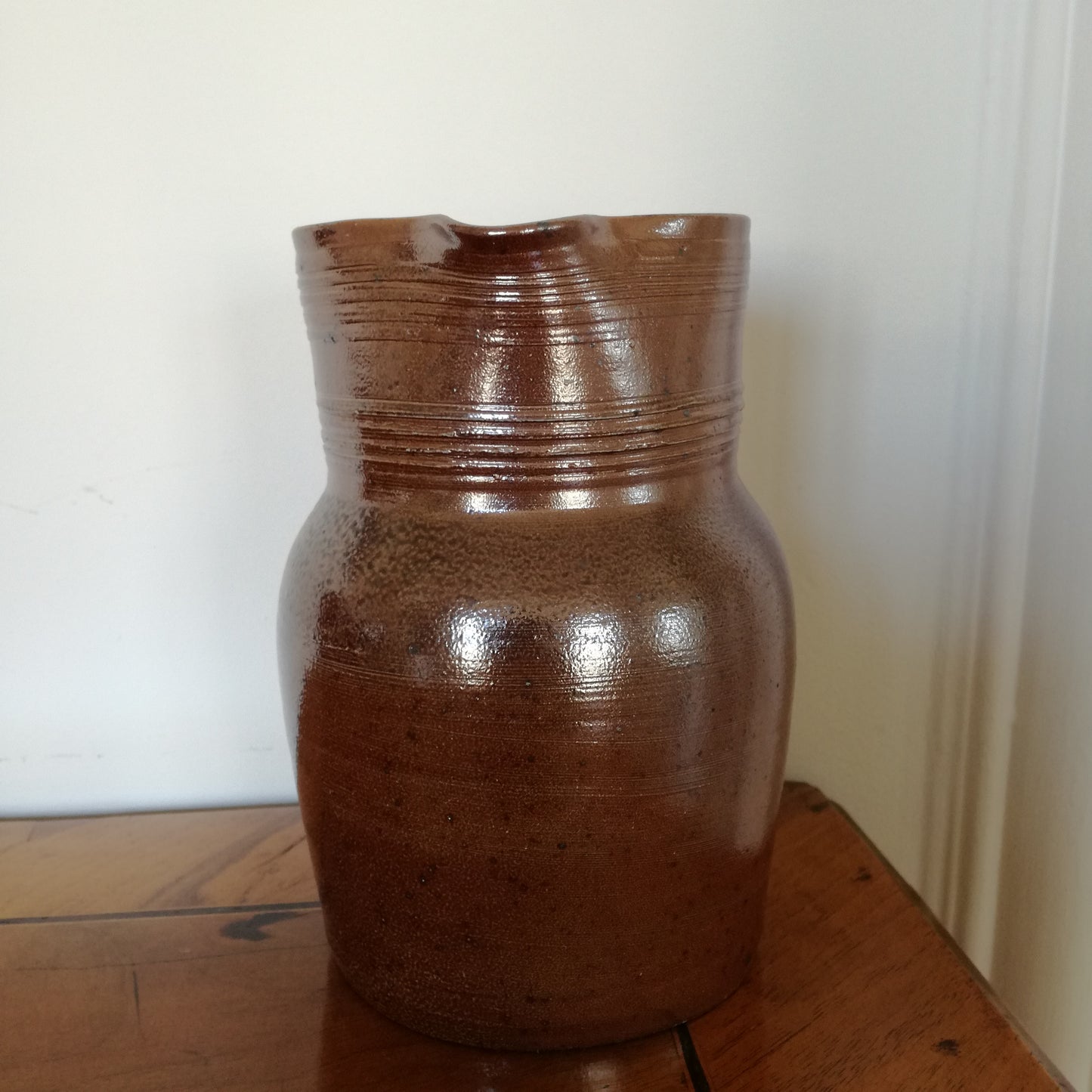 Pichet / carafe en grès marron, Grès du Berry