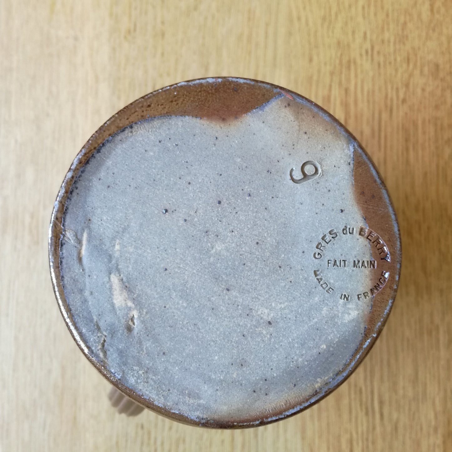 Pichet / carafe en grès marron, Grès du Berry