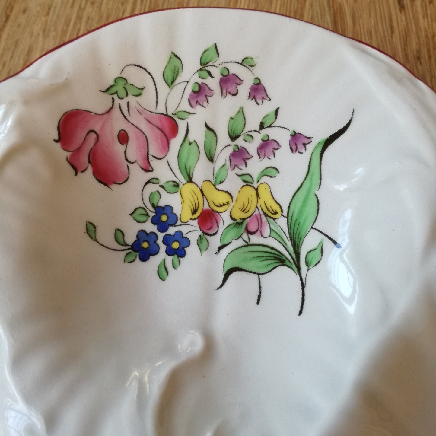 Assiette à coquillages ou apéritif, modèle "Réverbère", Lunéville