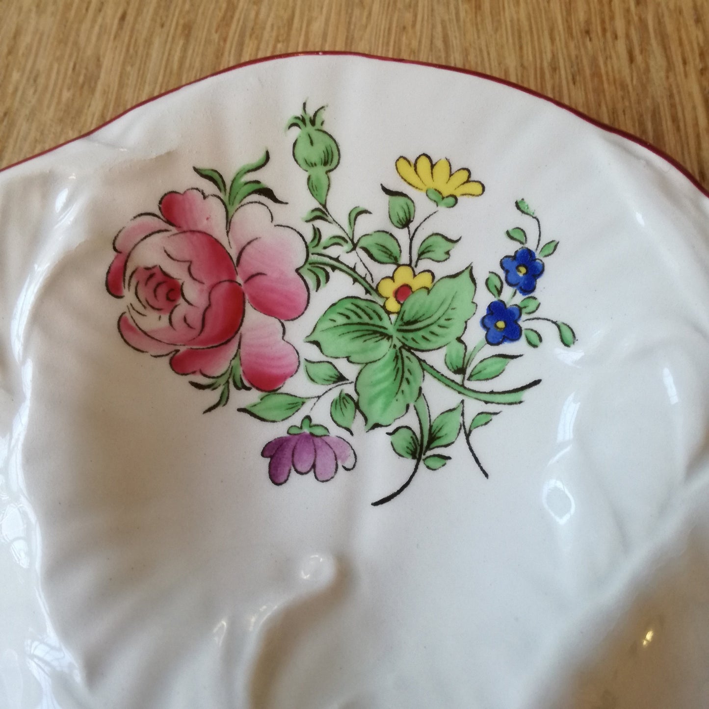 Assiette à coquillages ou apéritif, modèle "Réverbère", Lunéville