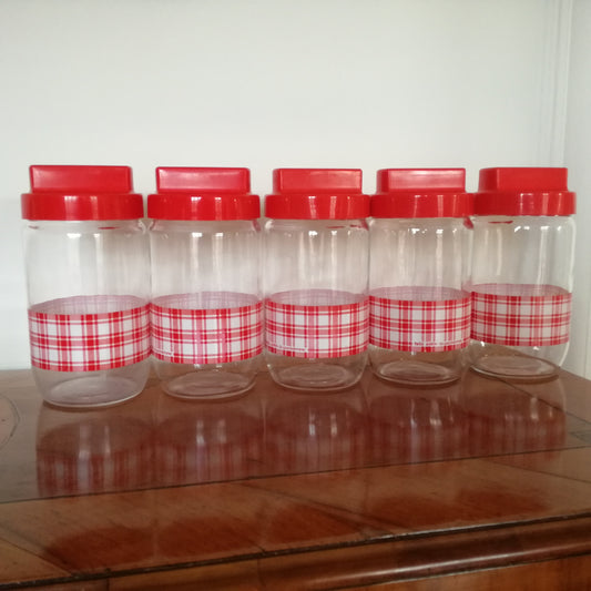 5 pots de conservation, Félix Potin - La Parisienne, VMC