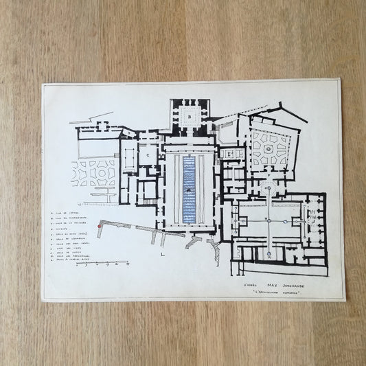 Planche d'architecture, L'Alhambra de Grenade