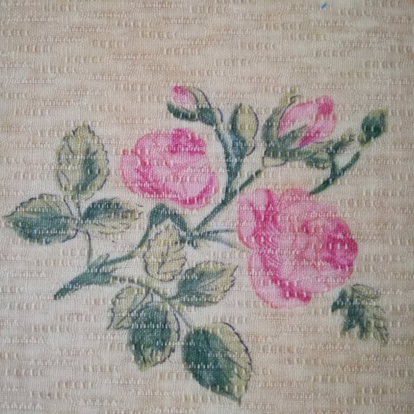 Plateau en fibre de verre à décor de roses