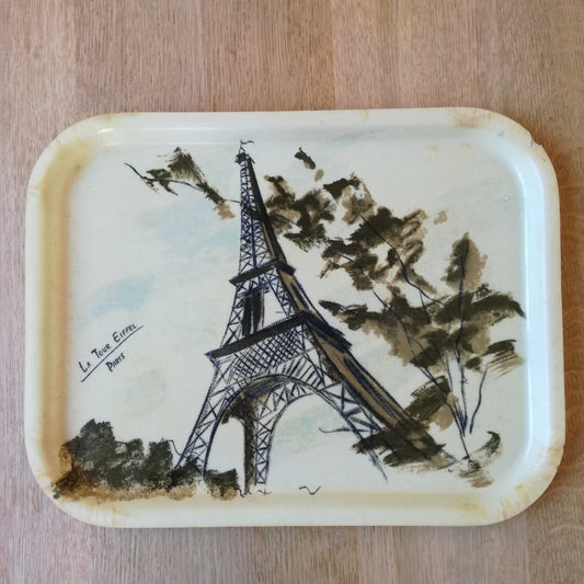 Plateau en fibre de verre, décor  "La Tour Eiffel - Paris"
