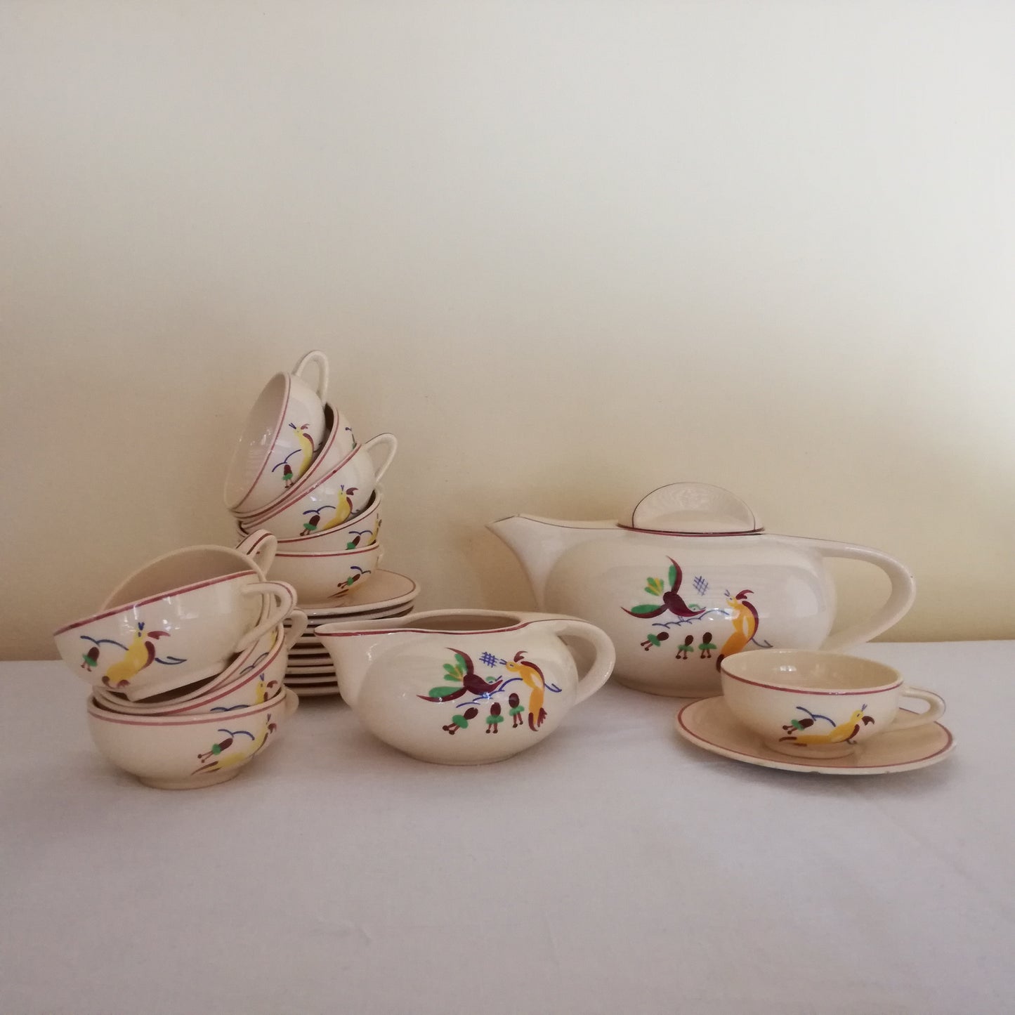 Service à café Art Déco, modèle "Paradis", Salins