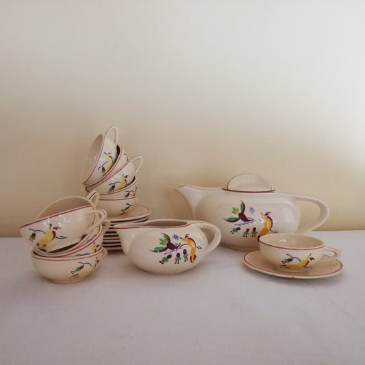 Service à café Art Déco, modèle "Paradis", Salins